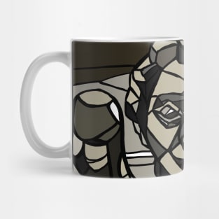 Fan Art- Image of an Angel Mosaic, Doctor Who Weeping Angel Mug